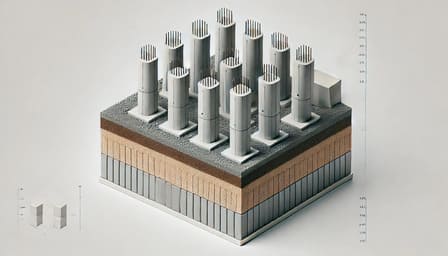 Буронабивные сваи с ростверком 10×12 м